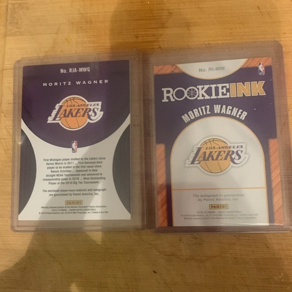 Moritz Wagner Rookie Card Autographed Card Lot Crown Royale Patch /199 and Hoops - Picture 5 of 5